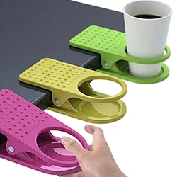 Desktop Tea Accessories Coffee Mug Holder Clip Cup Cans Drink Folder Home Office Desk Table Organization