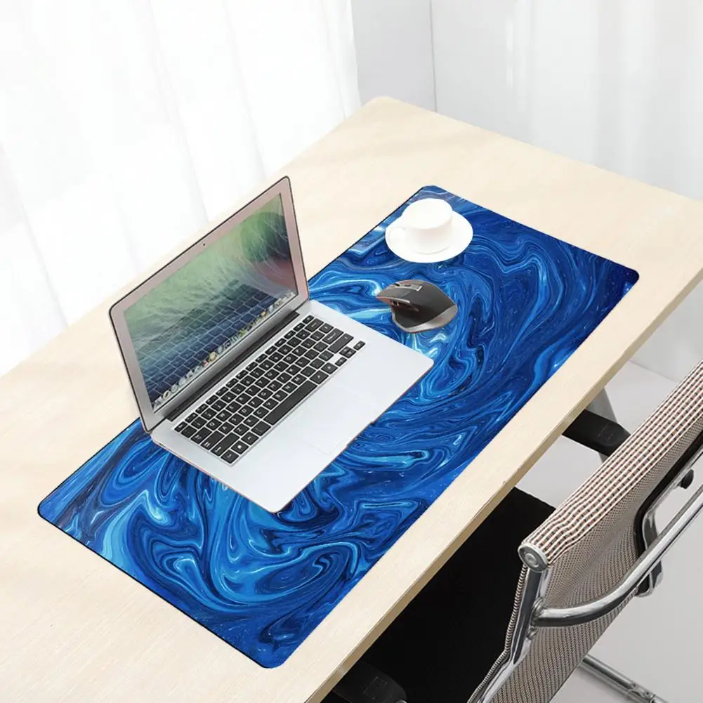 Large Gaming Mouse Pad Anti-Wear Full Desk Coverage Vibrant Color Graphic Design Mouse Keyboard Desk Mat Office Supplies