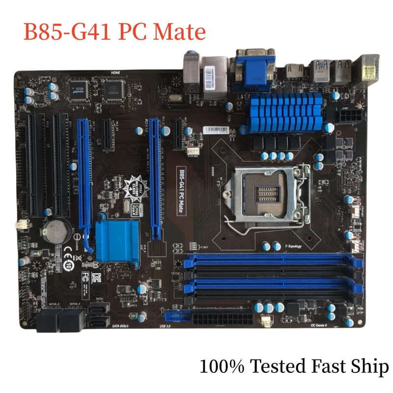 

For MSI B85-G41 PC Mate Motherboard B85 32GB LGA 1155 DDR3 ATX Mainboard 100% Tested Fast Ship