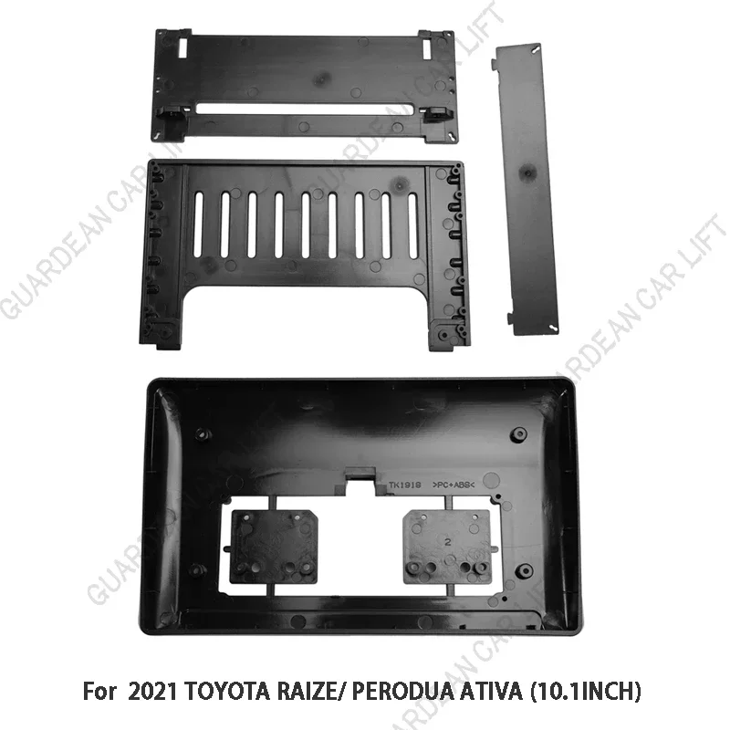 10.1 Inch Car Radio Fascia For 2021 TOYOTA RAIZE/ PERODUA ATIVA Stereo Player 2DIN Head Unit Dash Frame Panel Installation Trim