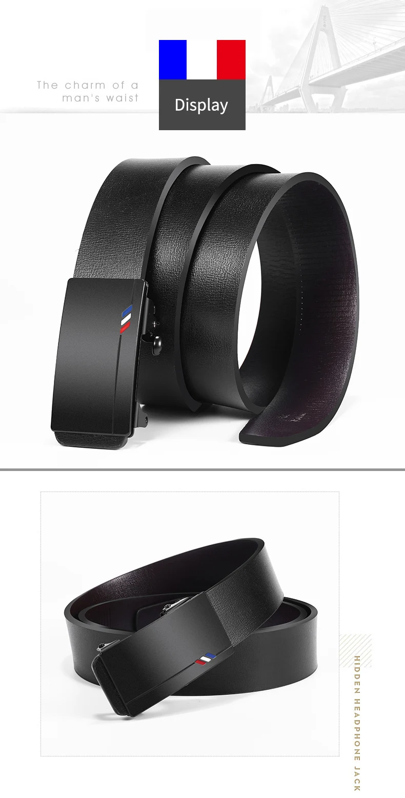 Gürtel Berühmte Marke Gürtel Männer Herren Gürtel Qualität Echtes Luxus Leder Gürtel Für Männer Gürtel Männlich Strap Männlich Metall Automatische Schnalle – Detail 9
