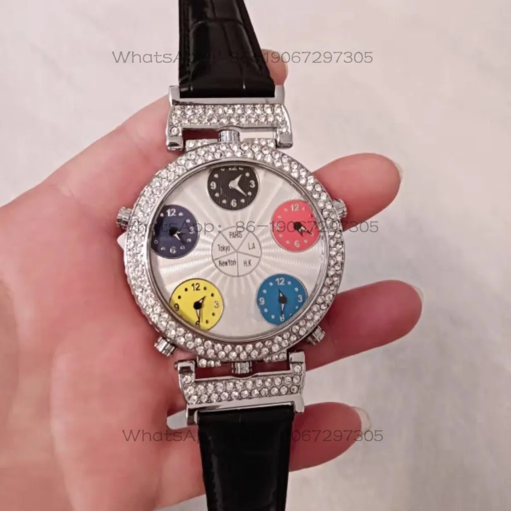 

Quartz Belt Fashion Belt Couple Large Plate Boys and Girls Double-sided Watch