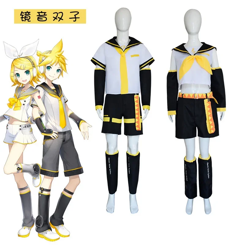 

2025 Anime Rin Len Cosplay Costume Len Rin Cosplay Len Costume Kagamine JK Uniform Halloween Anime Costume