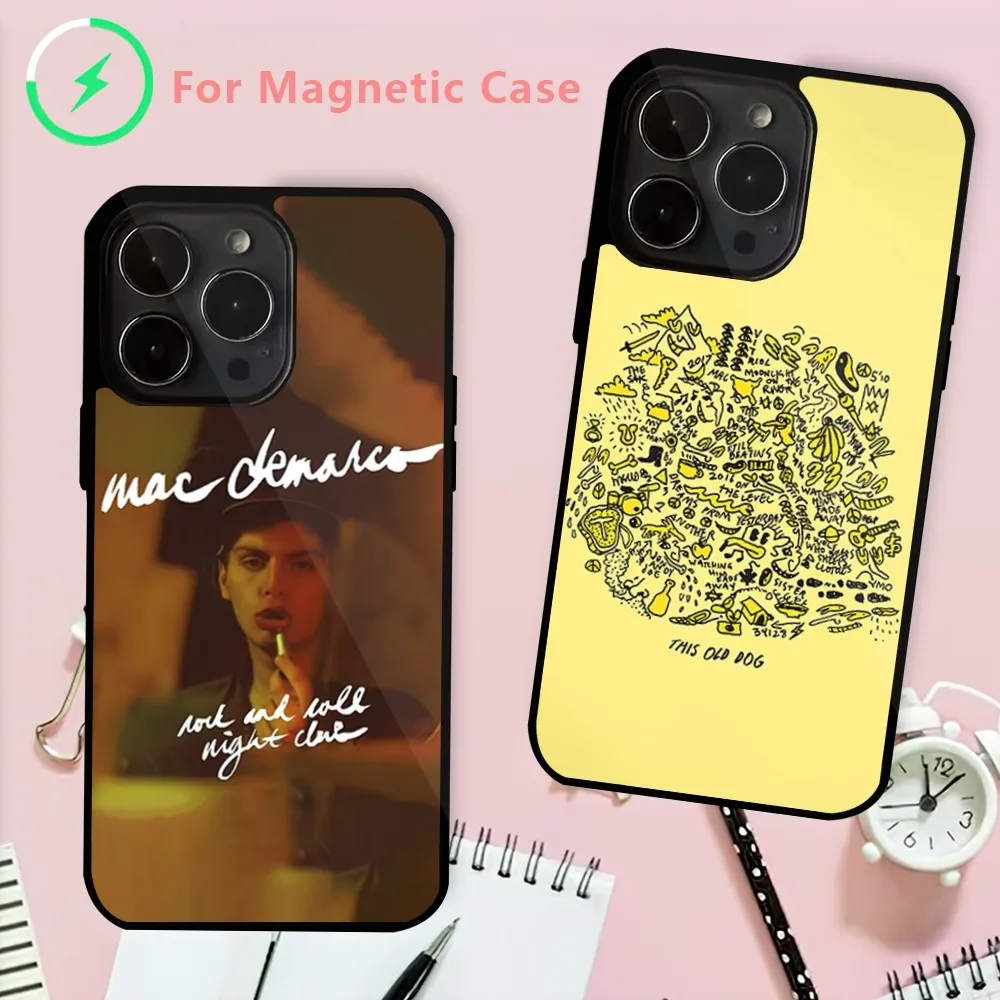 Singer Mac DeMarco One Wayne G Phone Case For iPhone 15 14 13 12 Mini Pro Max Plus Magnetic Attraction Shell