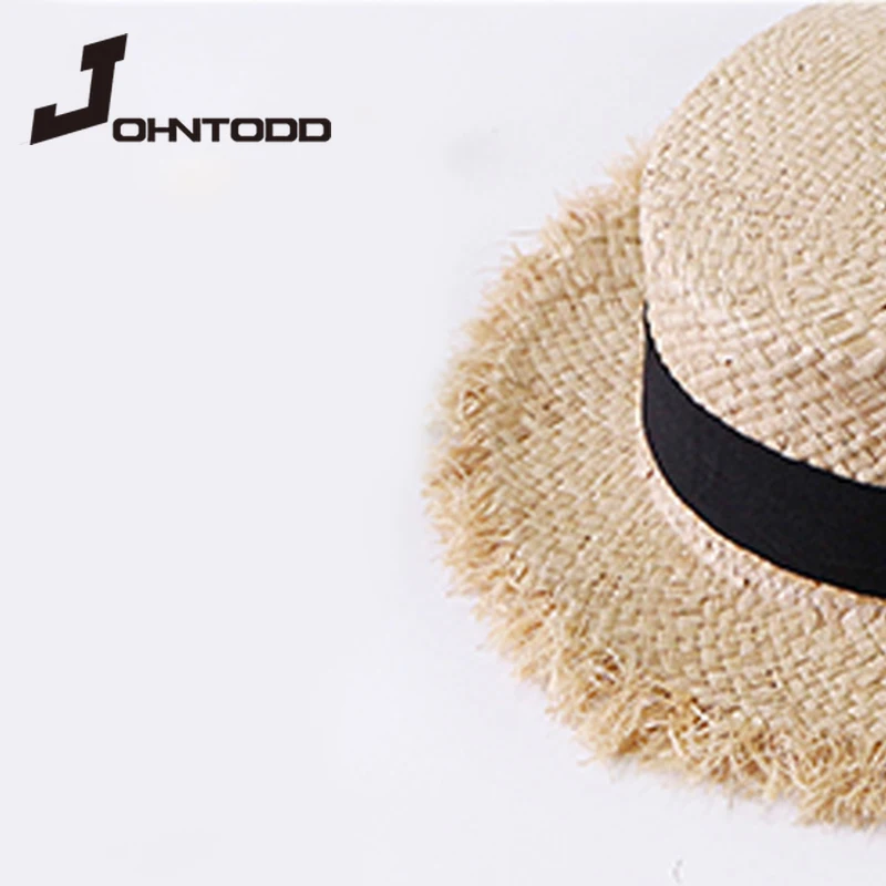 Wholesale parent-child Panama straw hat ladies wide brim beach sun hat fashion long sun hat beach hat beach hat ladies hat