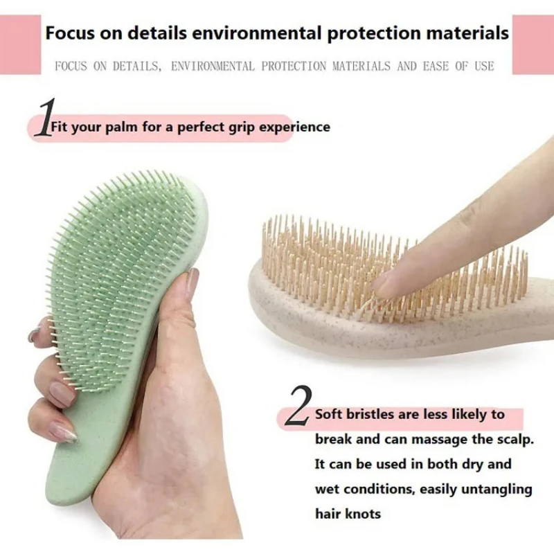 

Hairbrush Anti-screw Brush Unbrush Detangling Hair Brush Volume Comb for Hair Detangling Hair Brush Hairbrush Ladies
