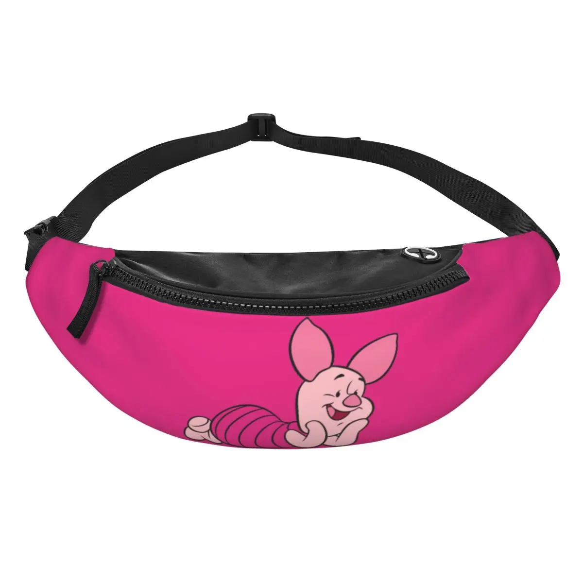 

Custom P-Piglets Anime Big Movie Fanny Pack Women Men Crossbody Waist Bag for Cycling Camping Phone Money Pouch