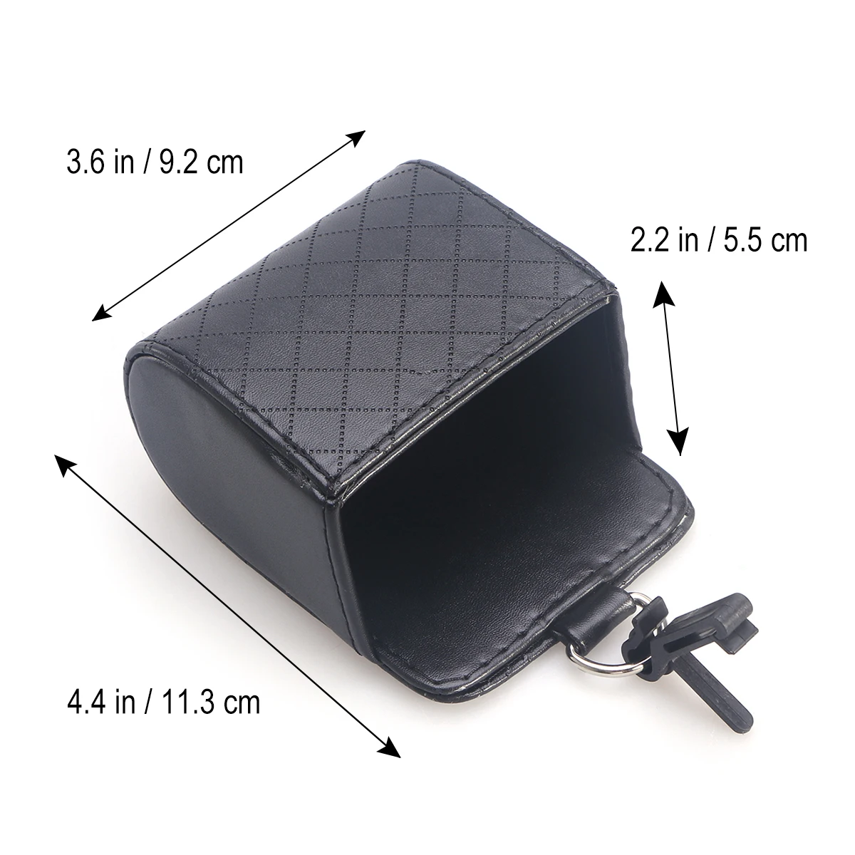 

Air Vent Storage Bag Large Capacity Organiser Black Phone Holder Pouch Compact Design Keep Car Tidy Car Trash Can Stylish