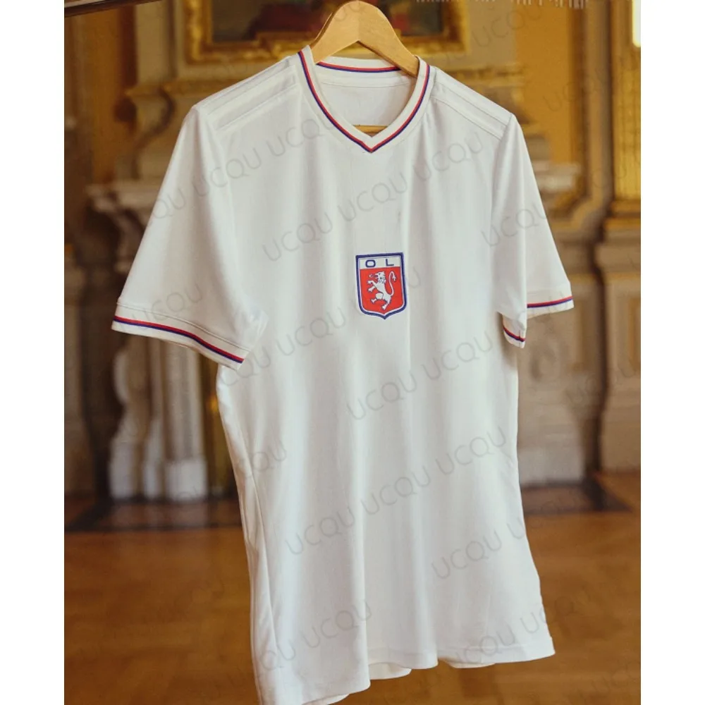 Lyon 2025 75 aniversario camiseta de fútbol edición limitada camiseta de seguidor conmemorativo kit local edición tributo