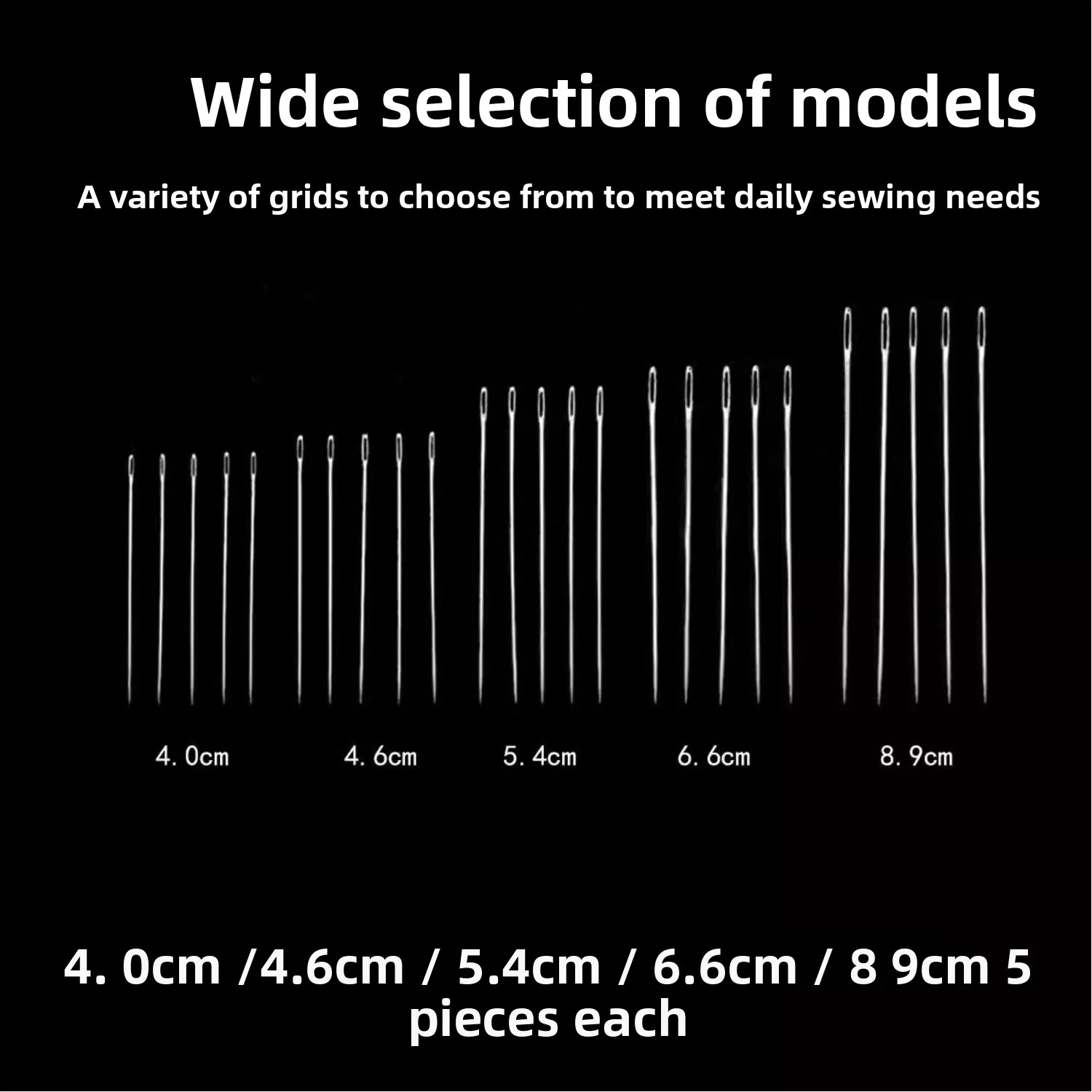 Craft Needles with Extra Large Eyes, Easy Threading Hand Sewing Needles Seniors & Arthritis Hands, Comfort Grip Steel Needle Set