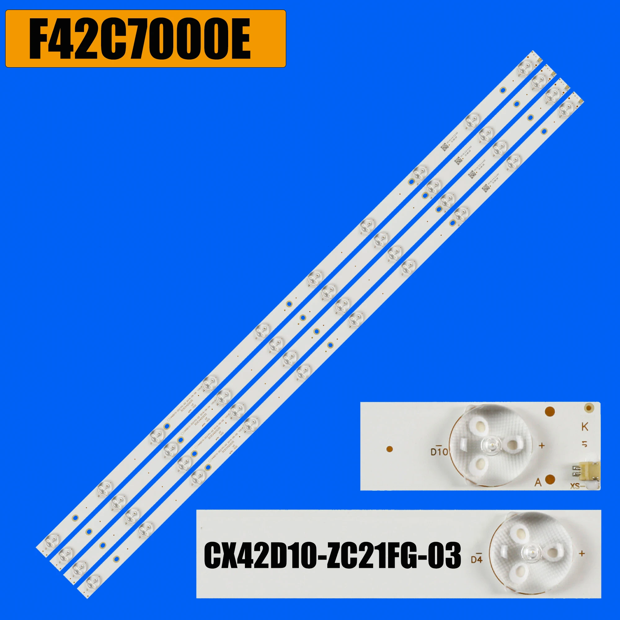 

Светодиодная лента подсветки для BBK 42LEX-5026/FT2C 42LEX-5027/FT2C DEXP F42C7000E 42CF19-T2 MTV-4223LT2 CX42D10-ZC21FG-03 CX420DLEDM