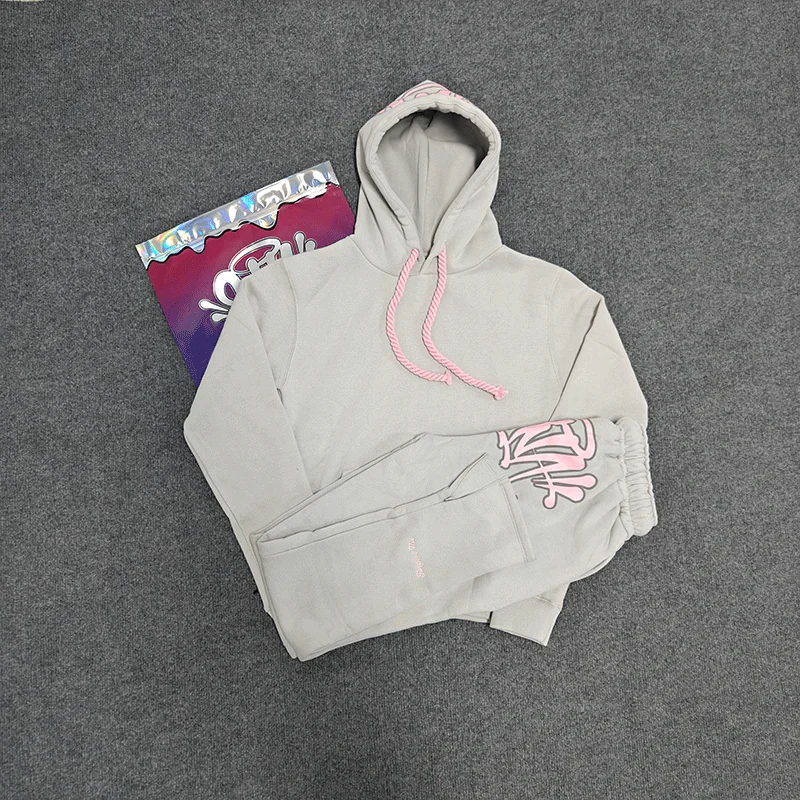 Fashion Street Styl Sy-world Tracksuit y2k Hip Hop Men Women Hoodies Long Pants Set Cotton Casual Sweatshirt Sports Trousers