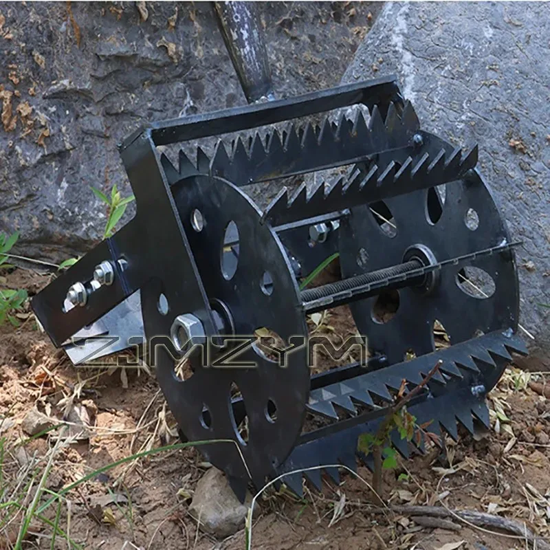 garden weeding tool replacement head, sturdy cultivator accessory efficient weed removal farm yard use