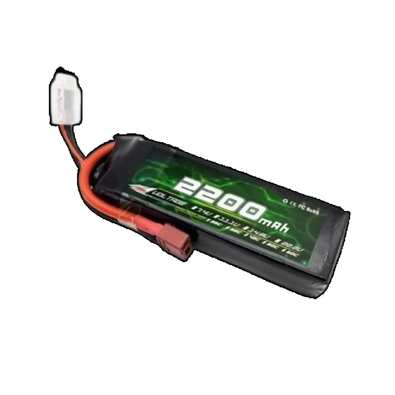 2200mAh 4S 14.8V 35C LiPo Battery with T Plug for RC Car Tank Trucky Train RC Model Parts Racing Hobby Replacement Battery