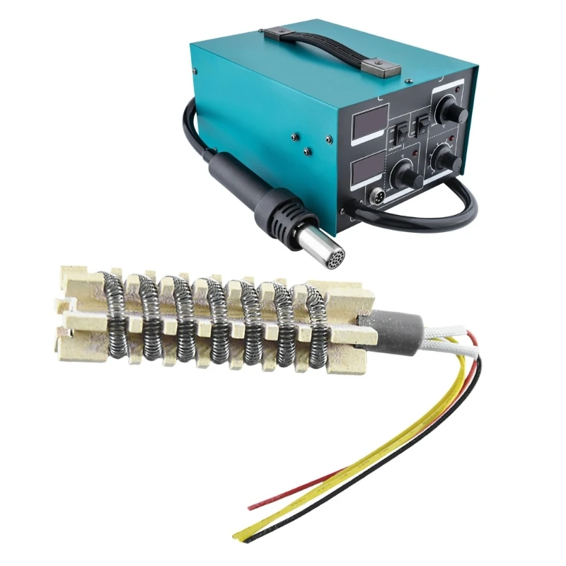 Ceramic Heating for 858 Hot Air Rework Replacement with Coiled Body for Desoldering Service and Repair M4YD