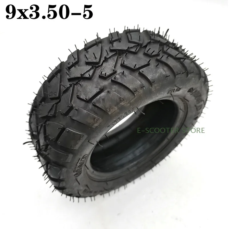 9x3.50-5 Electric Scooter Tubeless Off-Road Tire 9 Inch Vacuum Wear-resistant Wheel  9*3.50-5 Snow Sweeper