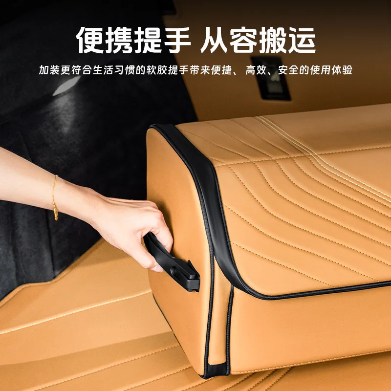 Foldable Nappa Leather Car Trunk Storage Box Water-Resistant Pressure-Resistant Cargo Organizer Handles Small Large Set Options