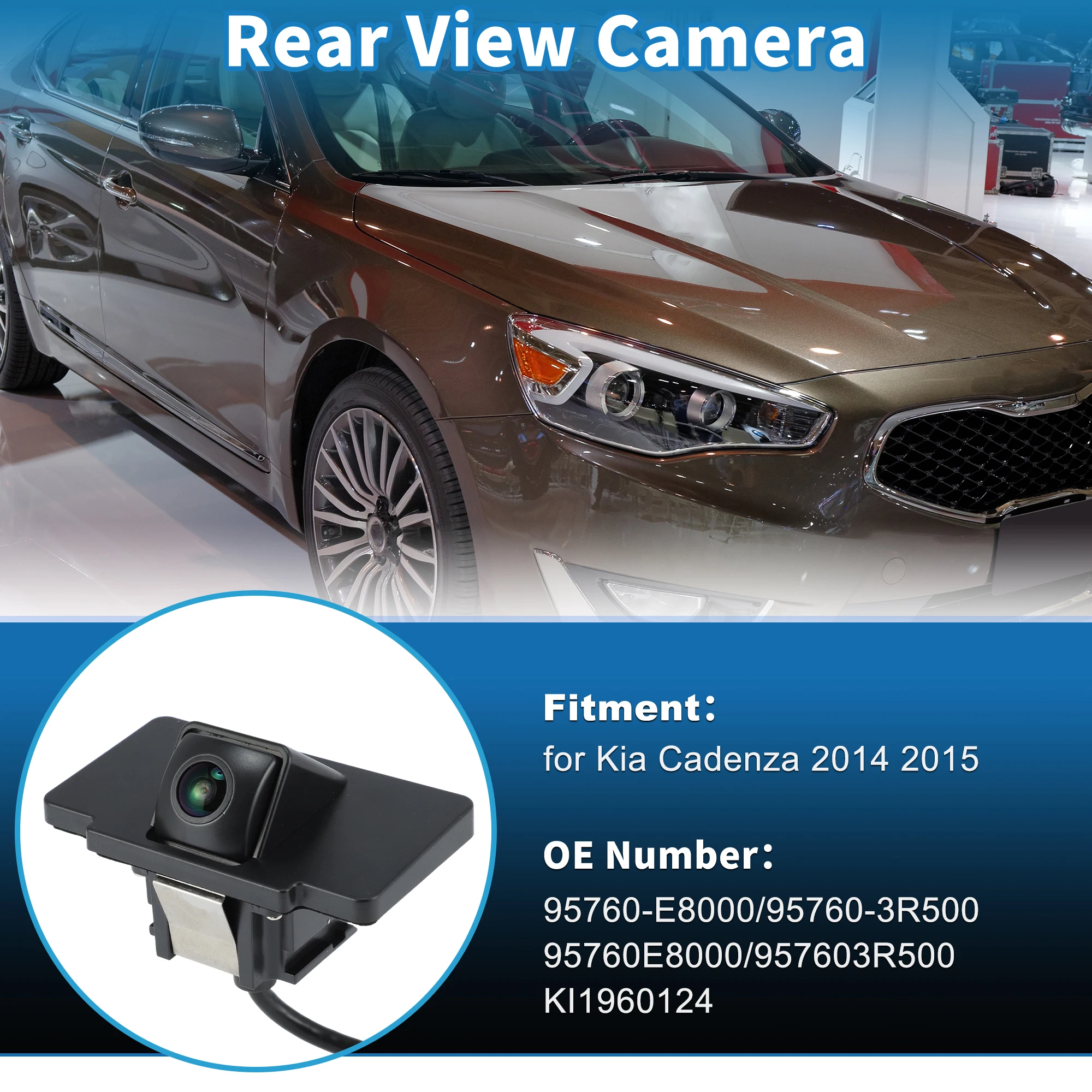 UXCELL Rear View Backup Reverse Park Assist Camera for Kia Cadenza 2014 2015 95760E8000