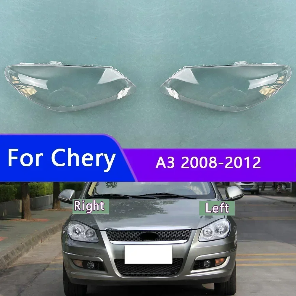 

For Chery A3 2008-2012 Headlamp Cover Shade Headlight Transparent Lens Lamp Shell Masks Plexiglass Replace Original Lampshade