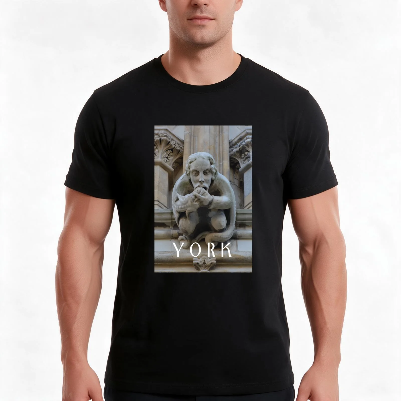 York Minster, York, England T-Shirt, Summer Casual Cotton Tee, Oversized Streetwear Tops, Vintage Graphic Print, 100% Cotton