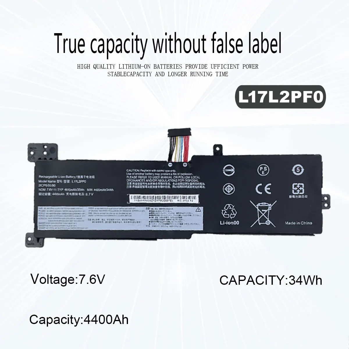 L17L2PF0  Laptop Battery For Lenovo IdeaPad  330G 330-15ARR  330-15ICN 330