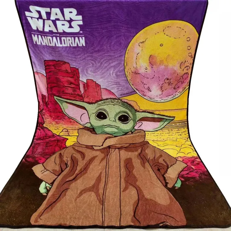 

Anime 2026 Black Warrior Y-Yoda Baby Boys Blanket Throw 157x229cm Flannel Bed Cover Kids Children Bedroom Decor Nap Blankets