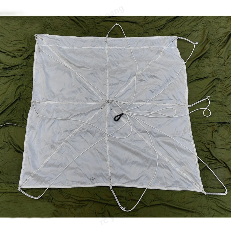 1PCS RC Drone Model Dia 0.8meter 1meter Round Shape Parachute Cloth for Childred Kids Toys Parachutes Recycling Flying Umbrella