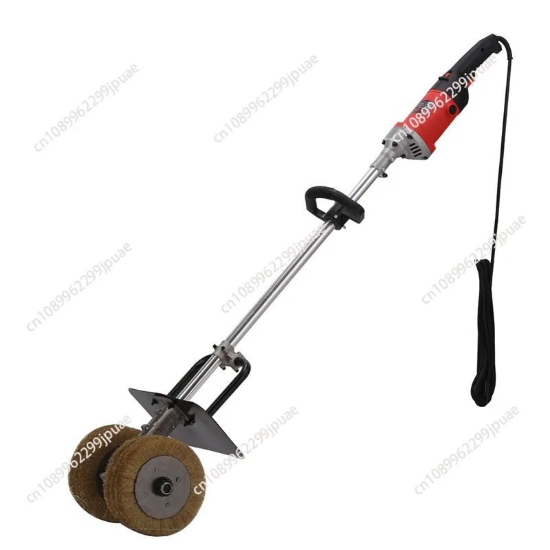 Hand-held electric rust removal machine color steel tile steel plate roof structure transformation rust removal steel wire wheel