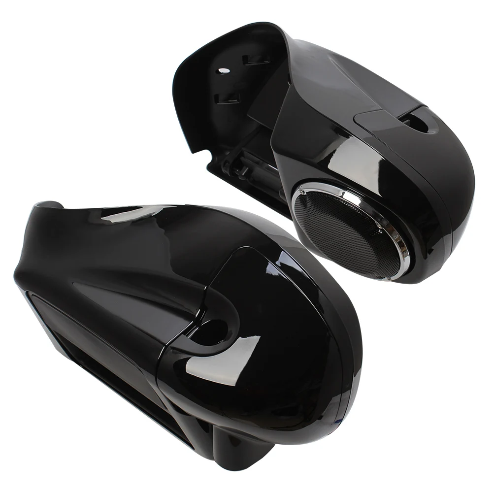 Motorcycle Vivid Black Lower Leg Warmer Vented Fairing 6.5\