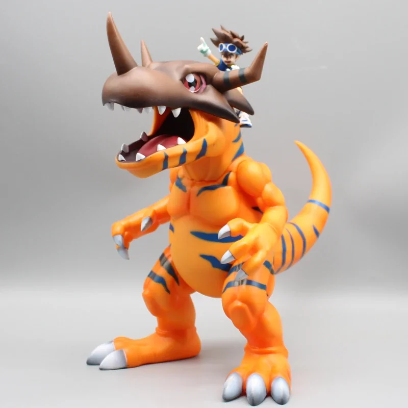 Digimon-Figurines à collectionner Taiyiya Prairie Beast Evolution, Greymon Animation, Périphorganisateur, Jouet, Modèle en vinyle, Ornements, Cadeau, 30cm