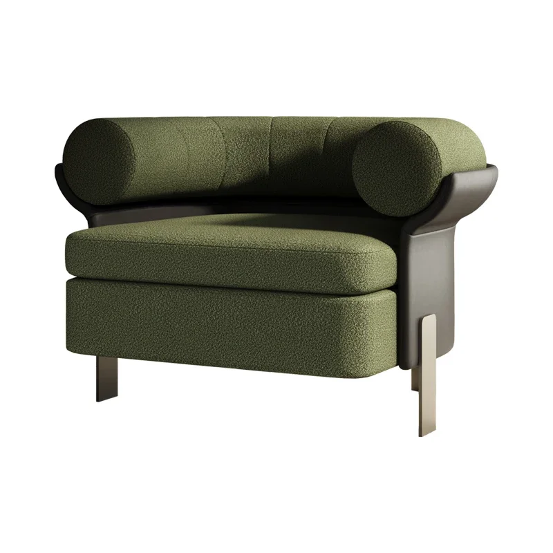 Furniture sofa chair single simple cashmere living room household negotiation leisure chair