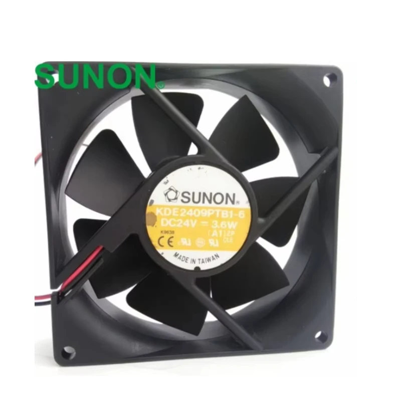 

1pcs KDE2409PTB1-6 90mm 9225 DC 24V 3.6W 2wrie cpu cooler heatsink axial Cooling Fan 9025 90x90x25mm for SUNON