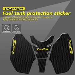 Fit FOR BMW K1200S K 1200S 2003-2009 2008 2007 2006 2005 2004 3D Epoxy Resin Motorcycle Tank Pad Transparent Fish Bone Decal