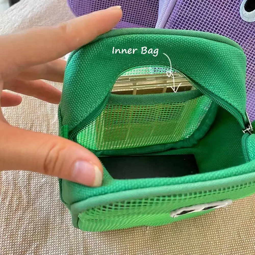 Bag Skin Care Storage Bag Student Stationery Bag Women Cosmetic Bag DIY Shoulder Bag Mesh Cosmetic Bag Korean Storage Bag