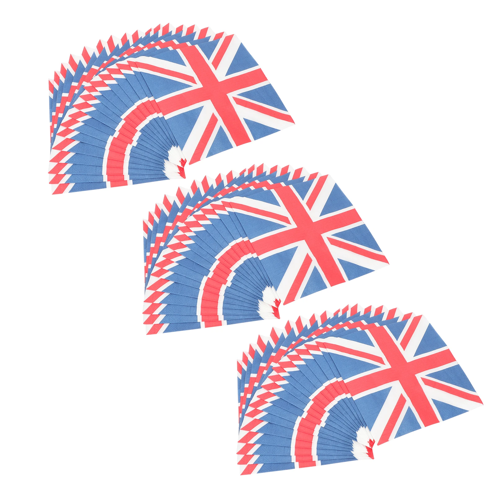 

Union Jack Paper Napkin 3 Bags Supple Festival Decorative Tissue Party British Flag Print Safe Practical Premium Material