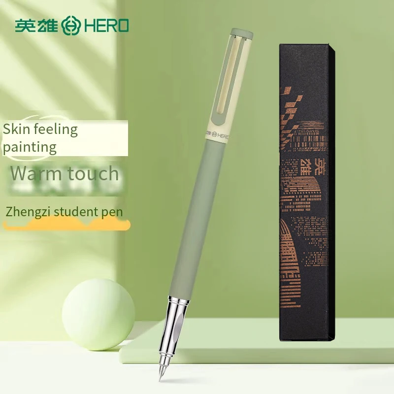 

Ручка Hero Pen P313 с цветным покрытием Skin-Touch, металлической микро-бархатной текстурой, теплым и гладким корпусом, каплевидным наконечником (0,5 мм).
