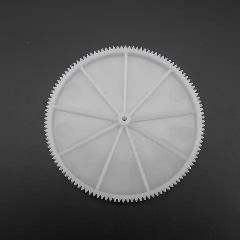 Engranaje de husillo recto de plástico, 0,5 M, 120 T, 120 dientes, apertura de orificio de 2MM, 1,95 MM, 1202A, diámetro de ajuste apretado de 61MM, altura de 7MM, bricolaje, 1 unidad, nuevo