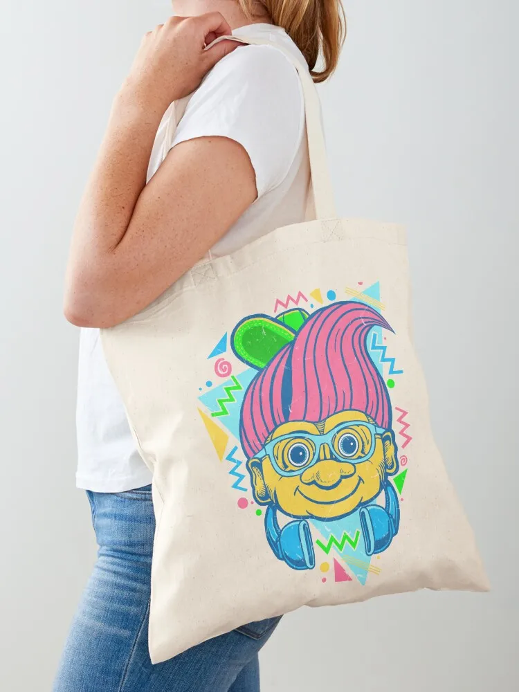 

90s Hip Troll Tote Bag Handbags women custom fabric bag tote bag custom reusable shopping bags