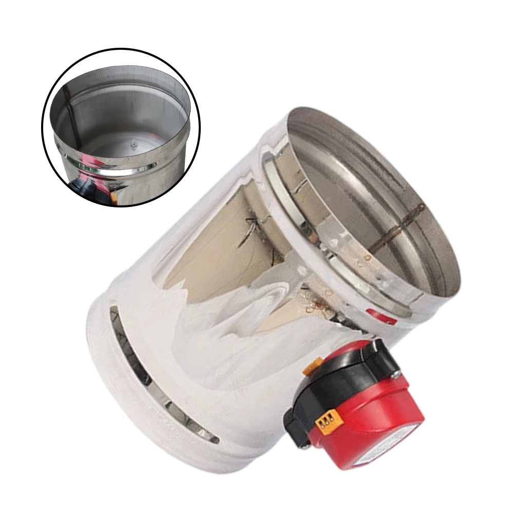 

8 Inch 24V AC Electric Duct Damper Set of 2 Stainless Steel Motorized HVAC Backdraft Damper for Residential Commercial Use