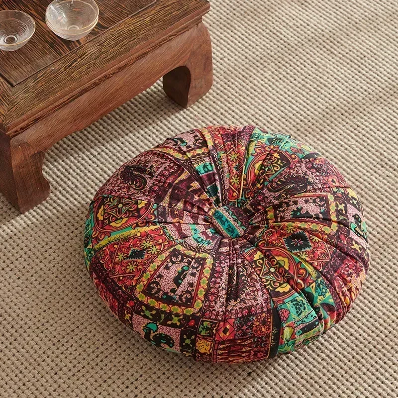 

Round Moroccan Elastic Cotton Soft Cushion Floor Sofa Seat Cushion Tatami Pads Home Decor Office Chair Sofa Cotton