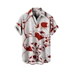 Skull Print Hawaiian Shirt for Men