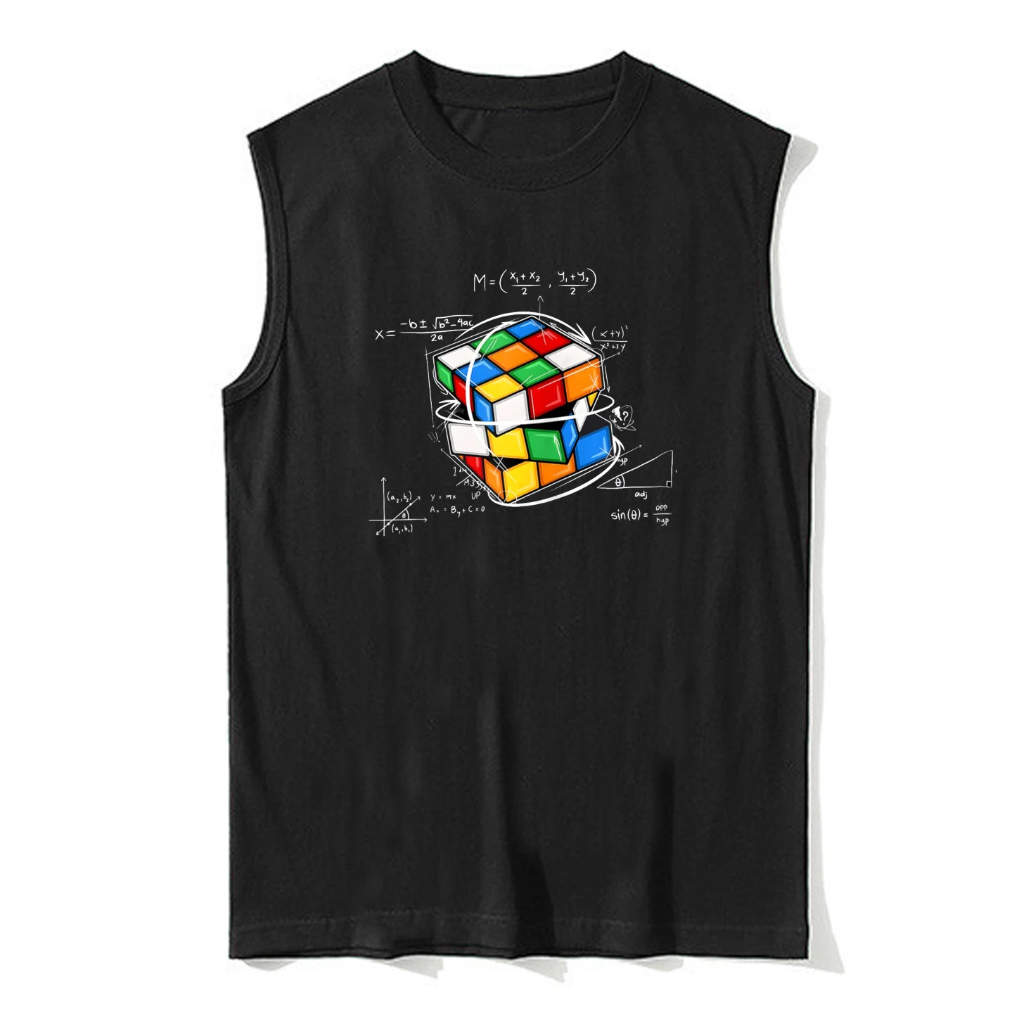 

Funny Math Lovers Cube Puzzle Competition Tank Top New 100% Cotton O-Neck Casual Mens Vest Sleeveless T-shirt Fashion Streetwear