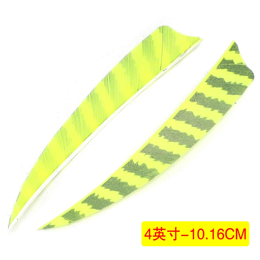 24Pcs 3 zoll 4 zoll 5 Zoll Schild Cut Pfeil Federn Gestreiften Echten Türkei Cut Feder Bogenschießen Zubehör Befiederung federn – Detail 13