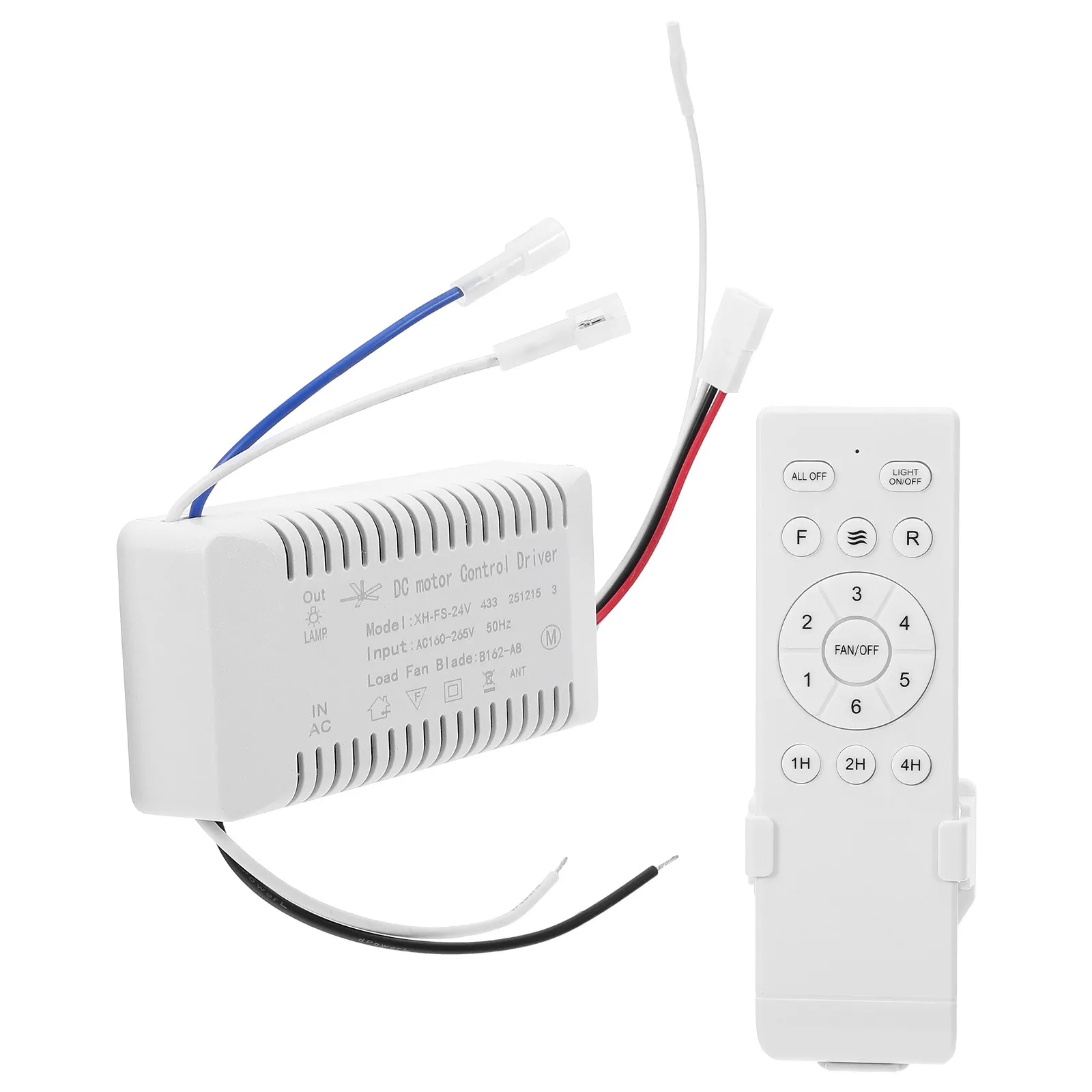 1Set Universal Dc Motor Ceiling Fan Remote Control Module Six Speed Settings Light Timer Ceiling Fan Wireless Controller
