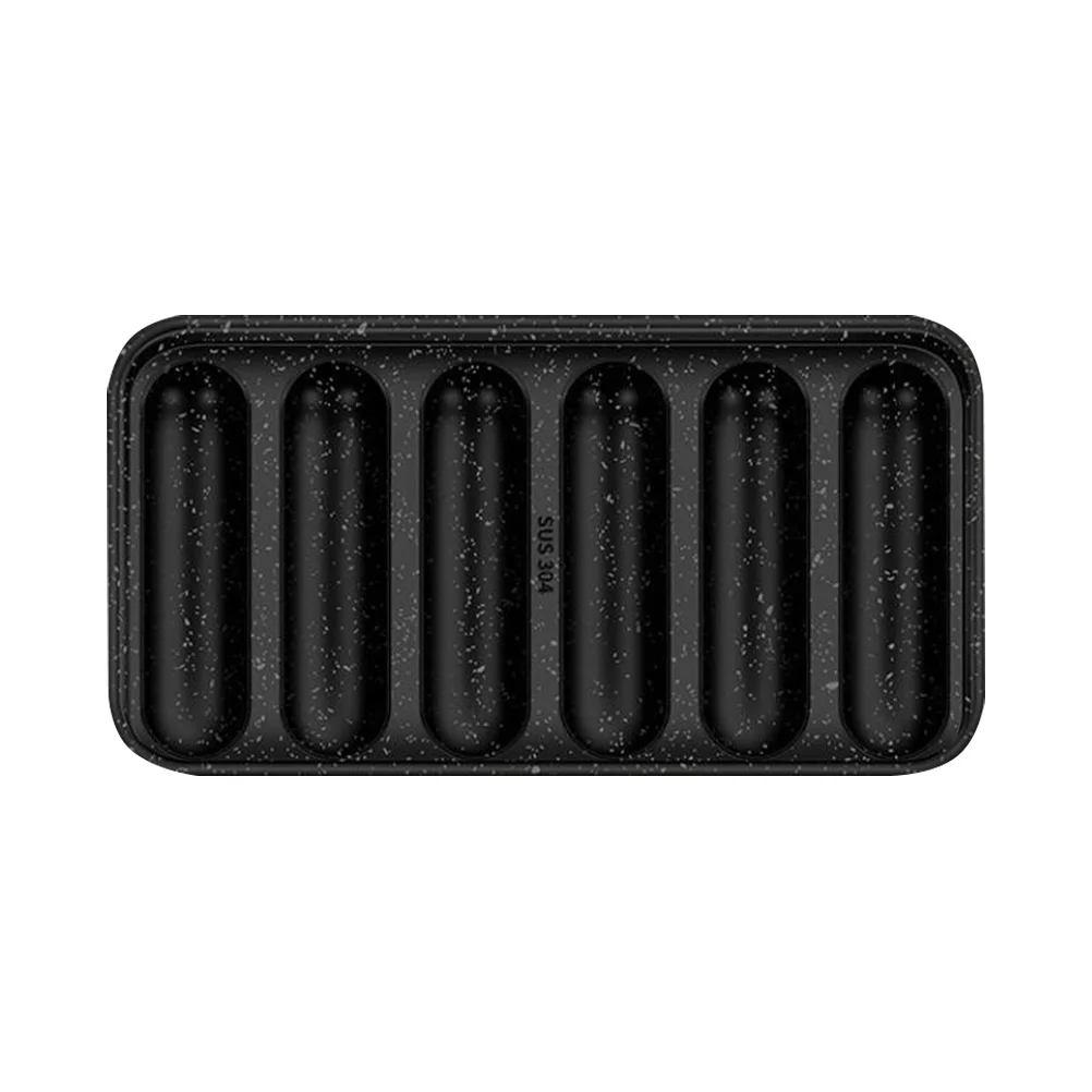 1 Uds. Molde de salchicha de acero inoxidable, molde resistente para perritos calientes para el hogar, dispositivo para hornear salchichas DIY, herramienta para hornear jamón DIY