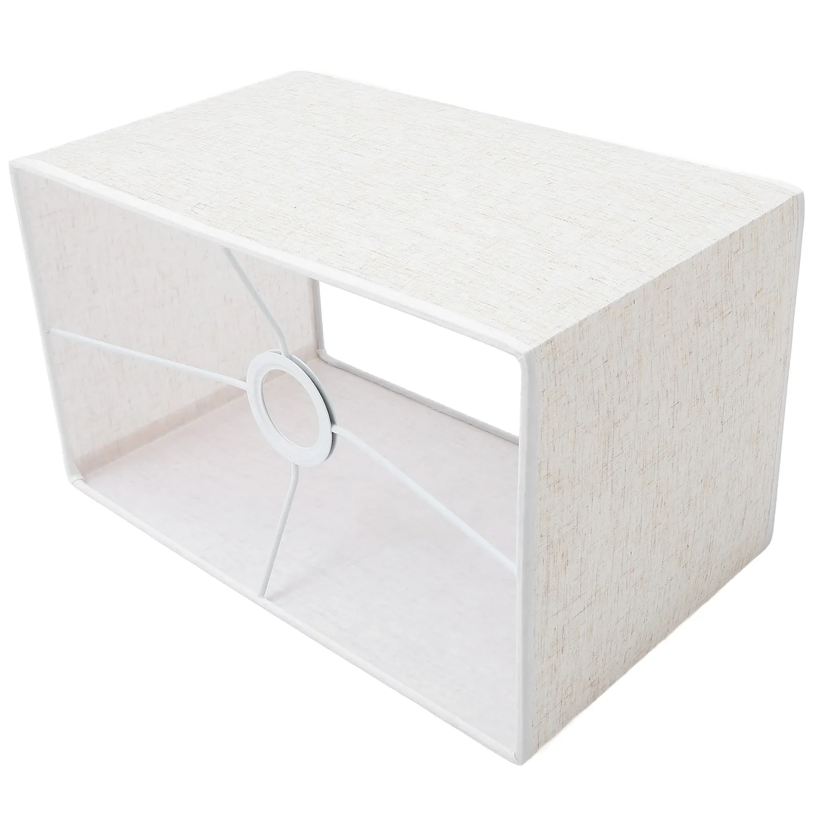 

Linen Fabric Lampshade Rectangular Table Lamp Cover For Bedroom Home Decor Dustproof Cloth Light Shade Lighting Accessory