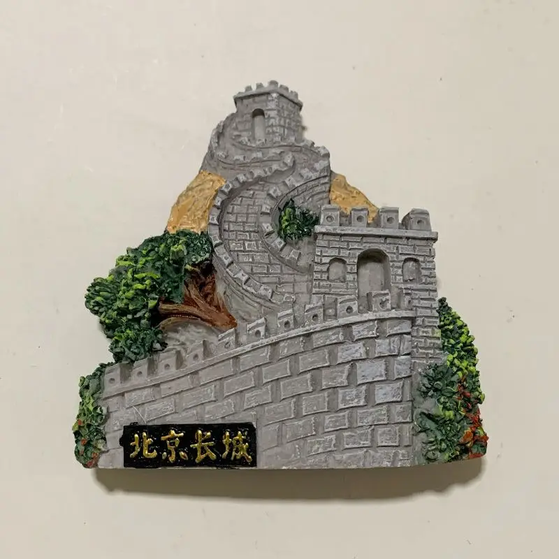 

Chinese Style Beijing Great Wall3d3D Magnetic Refrigerator Sticker Tourist SouvenirsdiyPainted Decorations