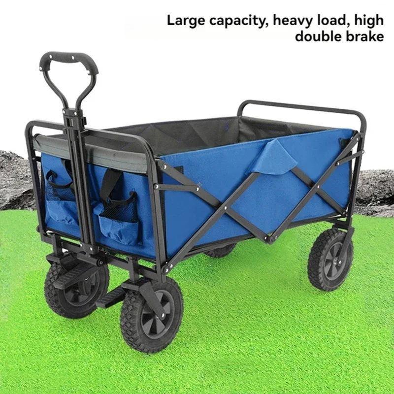 

Новая маленькая портативная складная тележка для супермаркета, кемпинга, автомобиля, рыбалки, кемпинга, грузового прицепа