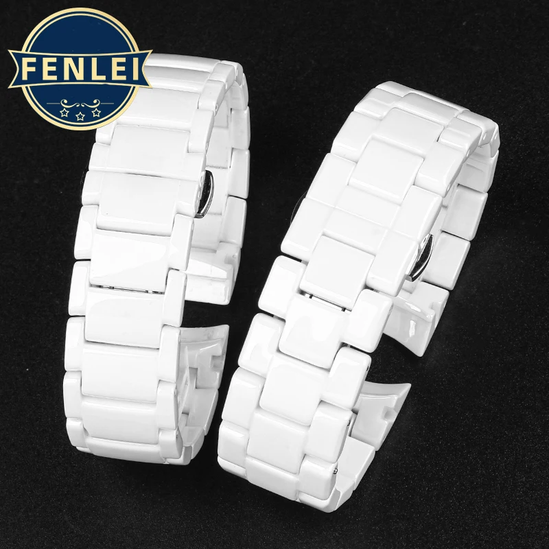 High Quality Ceramic Strap Case Suitable for Armani Watchband AR1443 AR1403 AR1404 AR1424 AR1472 AR1426 Series Watch Accessories