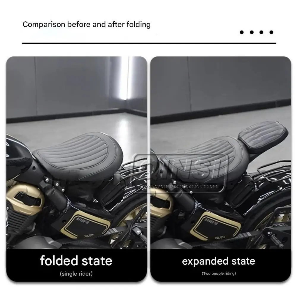 For Benda Napoleon 450 Napoleon 500 Retro-style Hidden Seat Cushion Converting A Single Rear Seat Into A Double Seat Modified